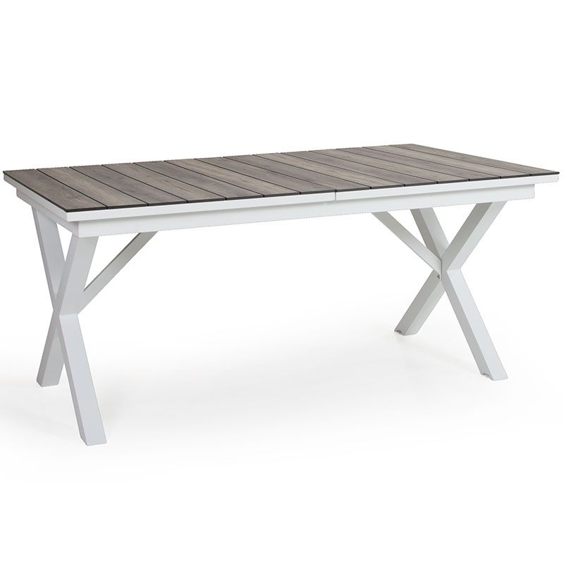 Brafab Hillmond utdragbart bord 100×166-226  cm vit/natur