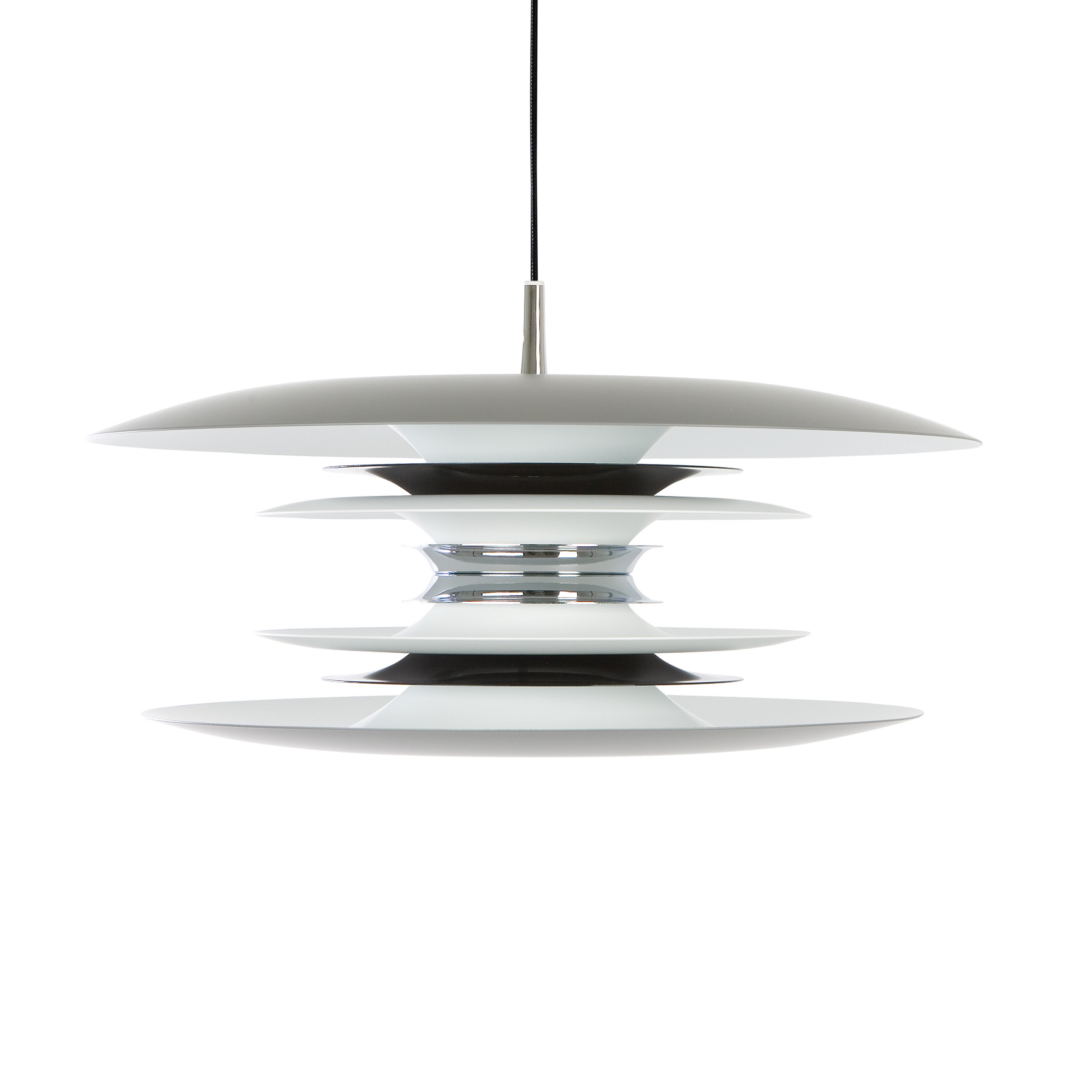 Belid, Diablo Pendel D500 Grå/Blanksvart E27 Inkl Ljuskälla