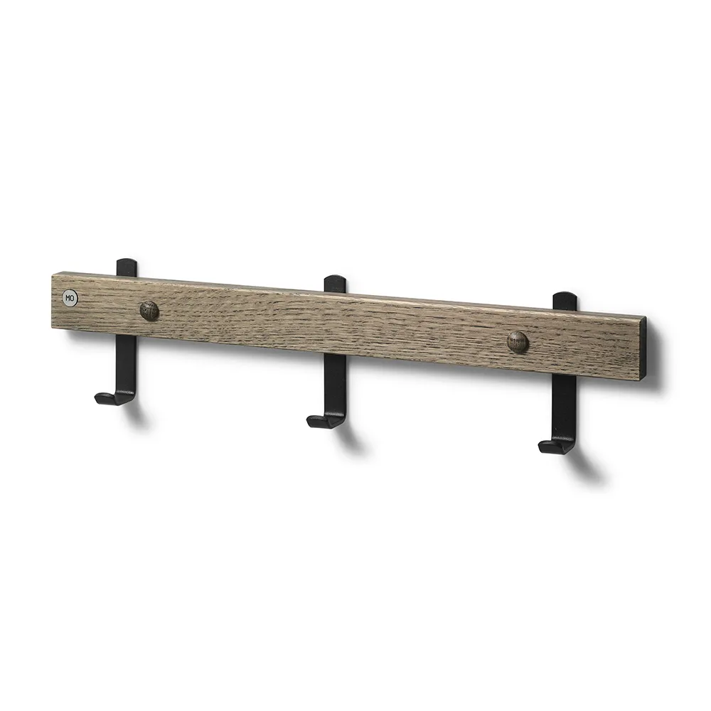 Oscarssons Möbel, Nadja Kroklist 40 cm Rökt Ek/Mattsvart stål