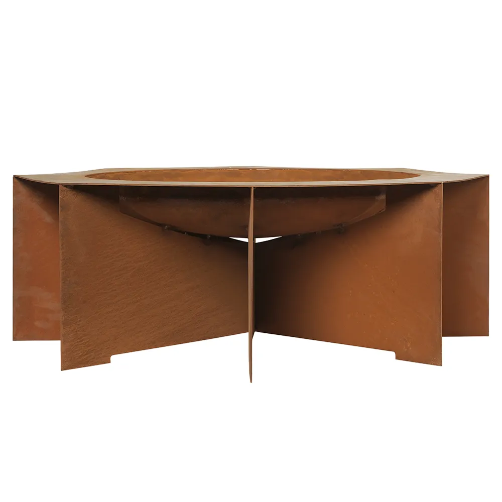 Produktfoto för Ferm Living - Otte Fire Pit - Bålplats - Rust - Ø85.5 x H29 CM