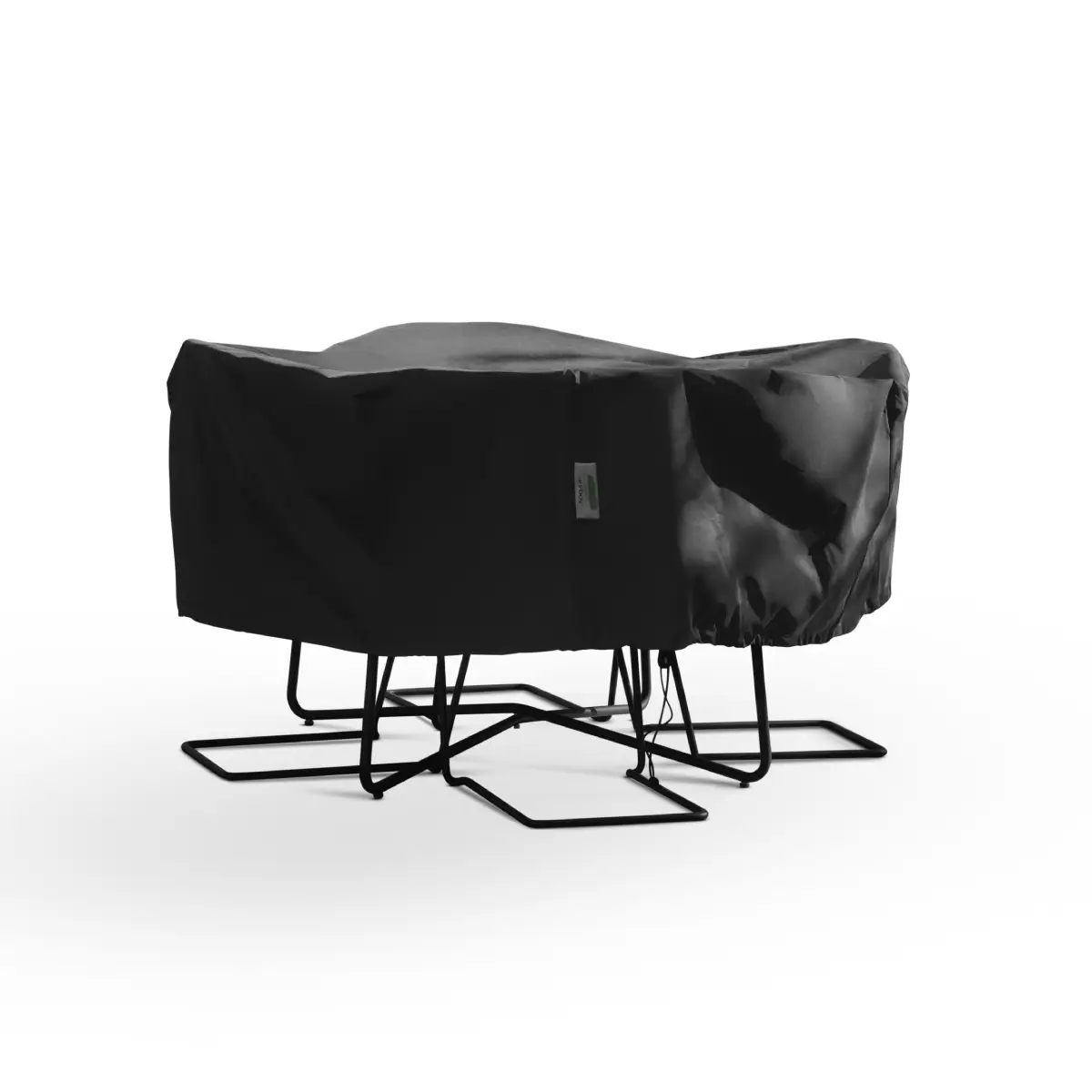 Grythyttan Stålmöbler, Möbelskydd 9A 100/120 inkl stolar Ø158cm, H 55cm