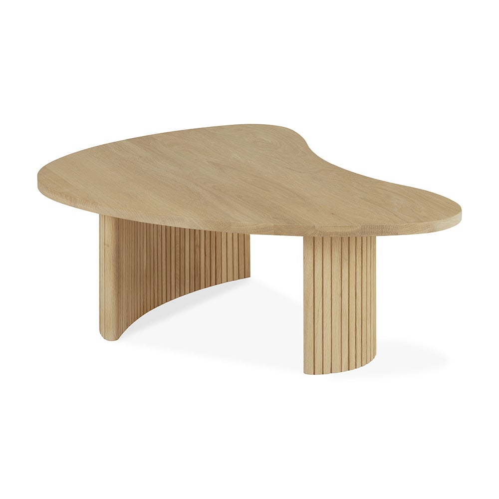 ethnicraft, boomerang soffbord ek 90x61 cm