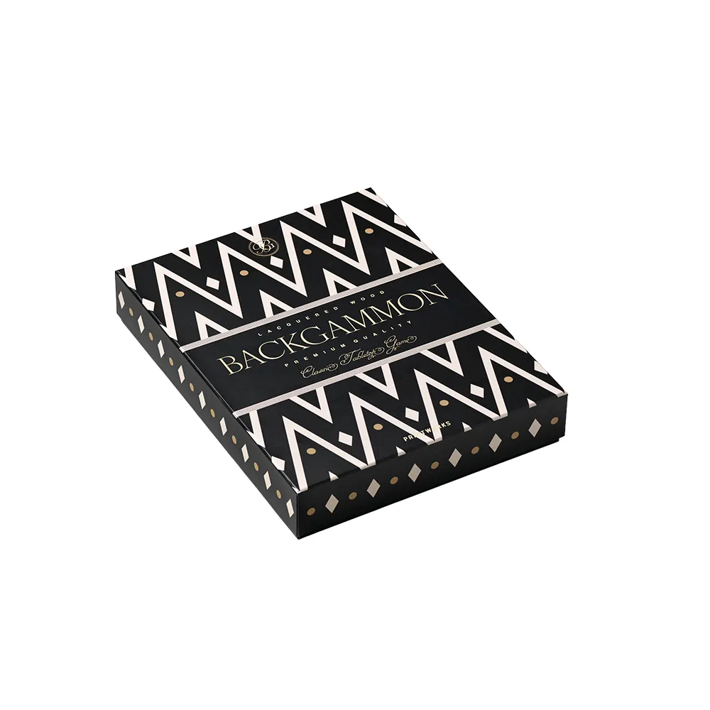 Backgammon Lackat Black