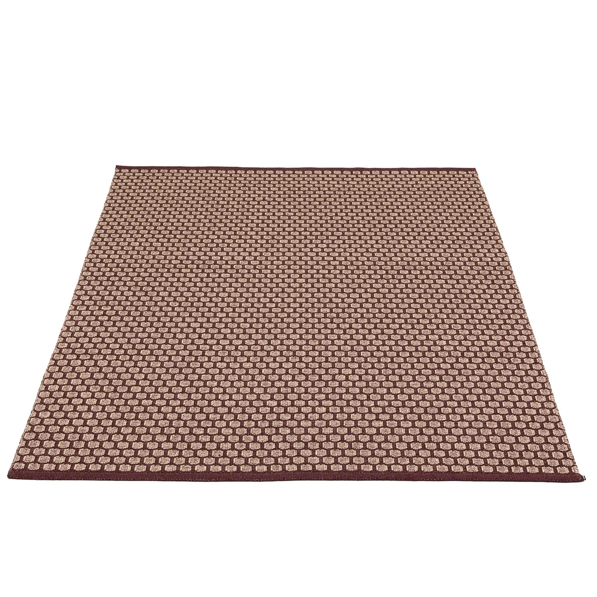 Pappelina, Vändbar Plastmatta MIMI Burgundy/Cream 180x260 cm