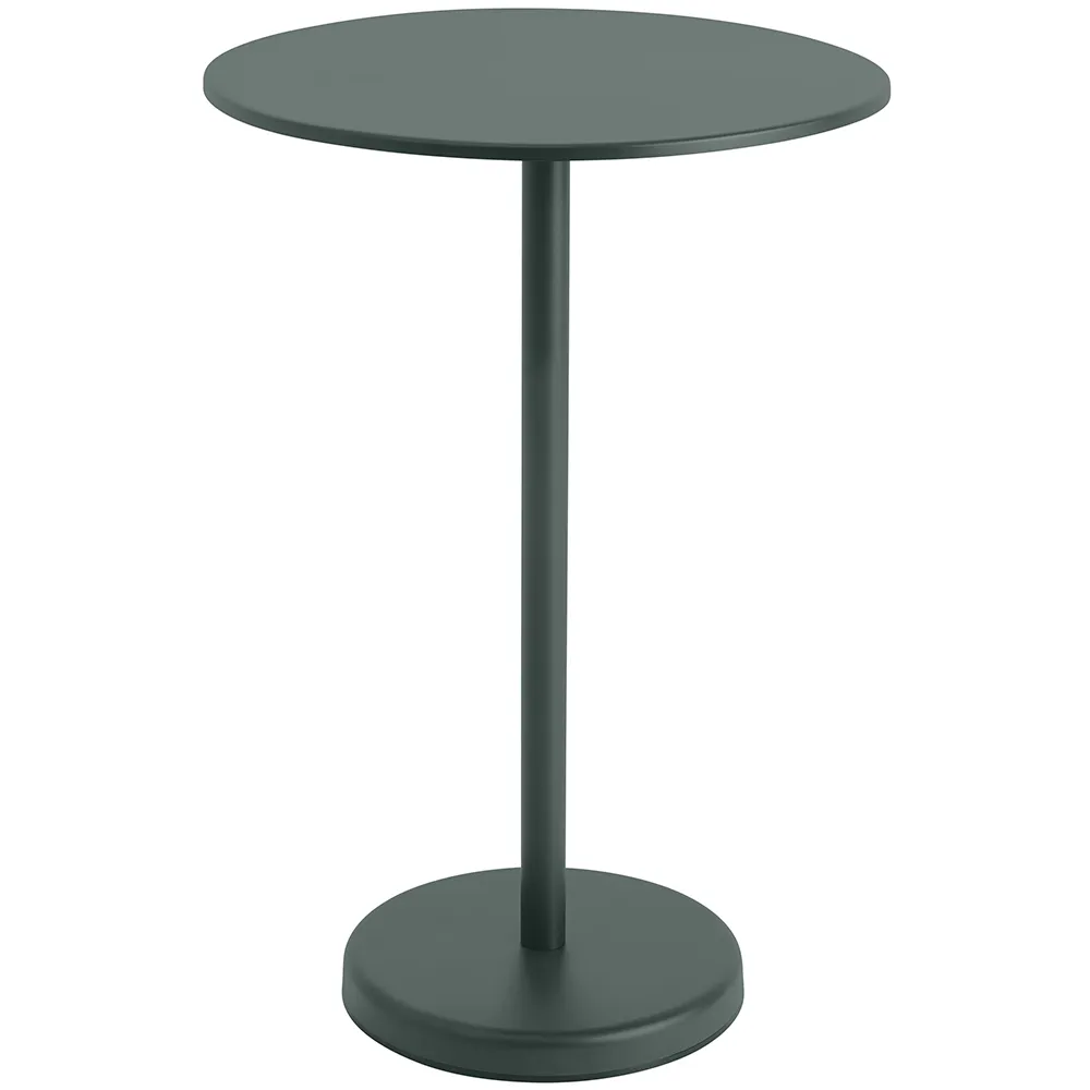 muuto, linear steel barbord ø70 cm dark green