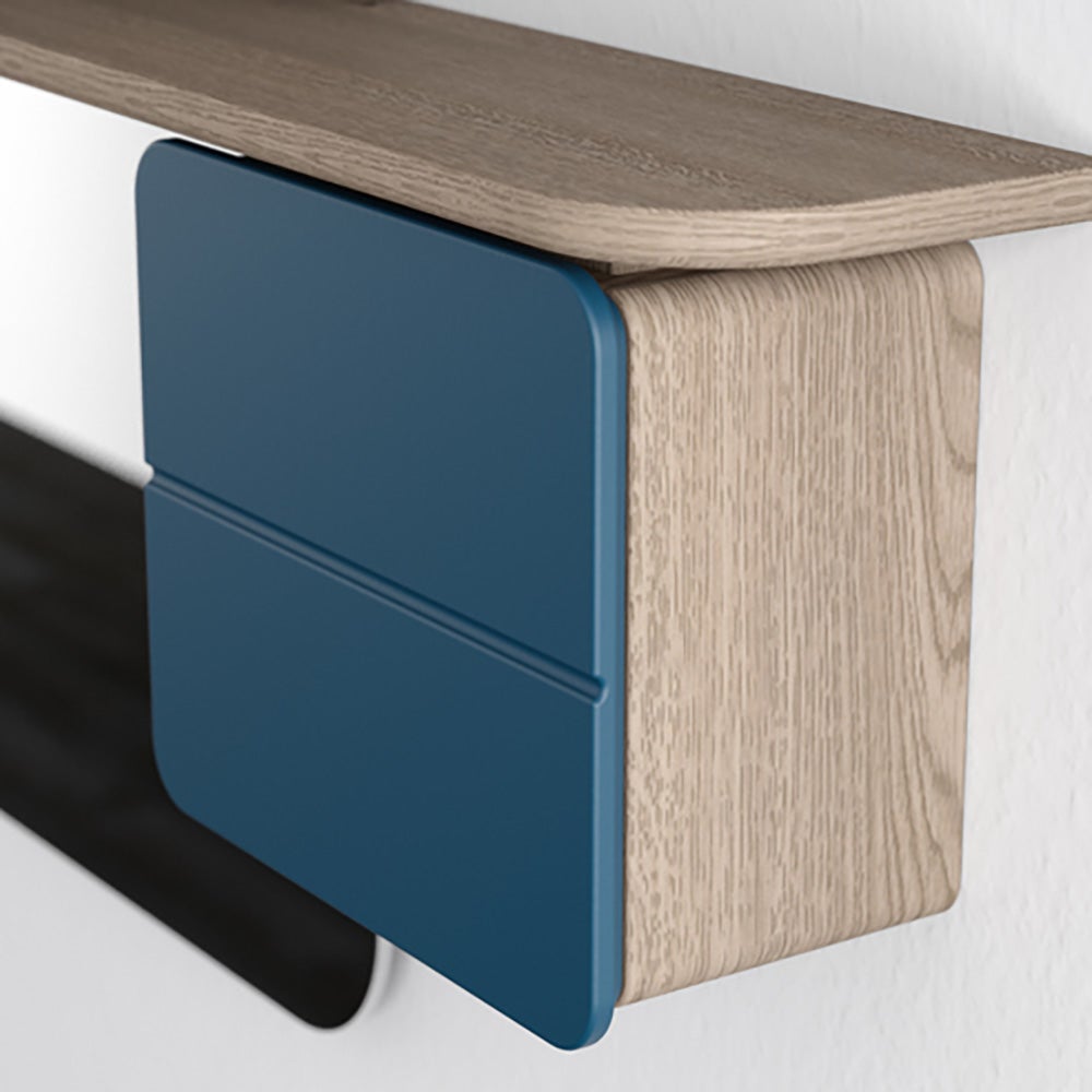 One More Look Spegel Ek/Petrol Blue