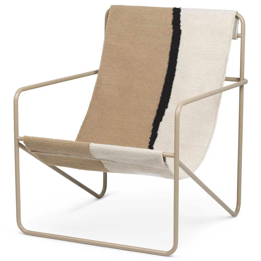ferm living, desert lounge fåtölj cashmere/soil