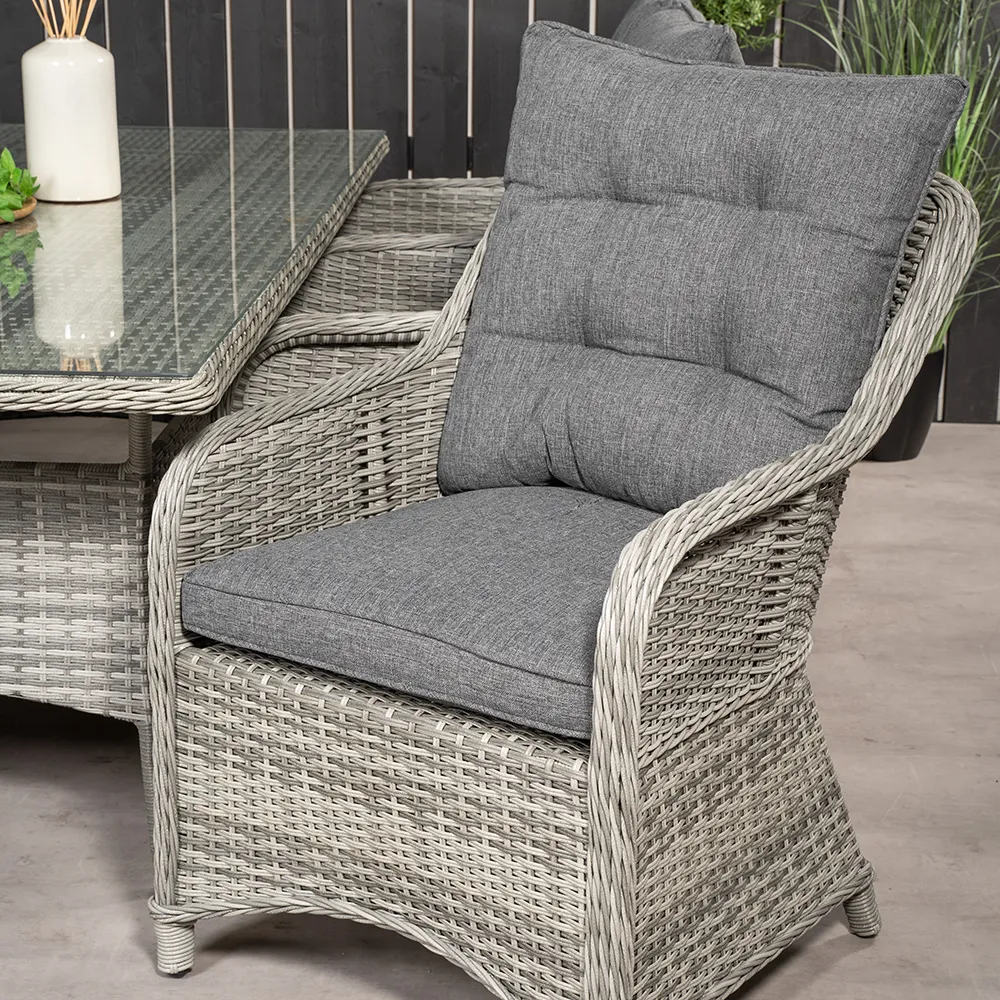 Vikelund Matstol Grå 2-pack