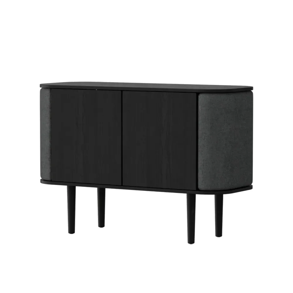 umage, treasures 2-dörrars skåp svart ek/shadow