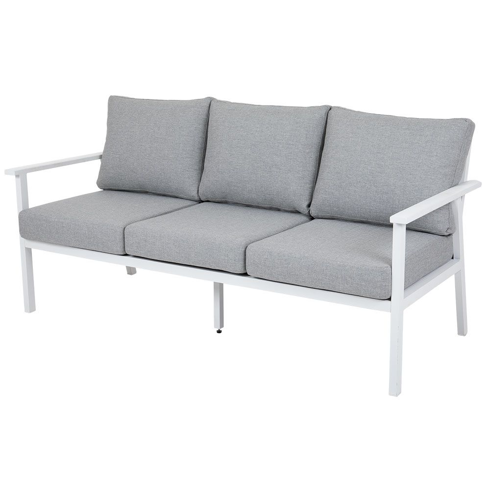 Brafab Samvaro 3-sits soffa vit / grå
