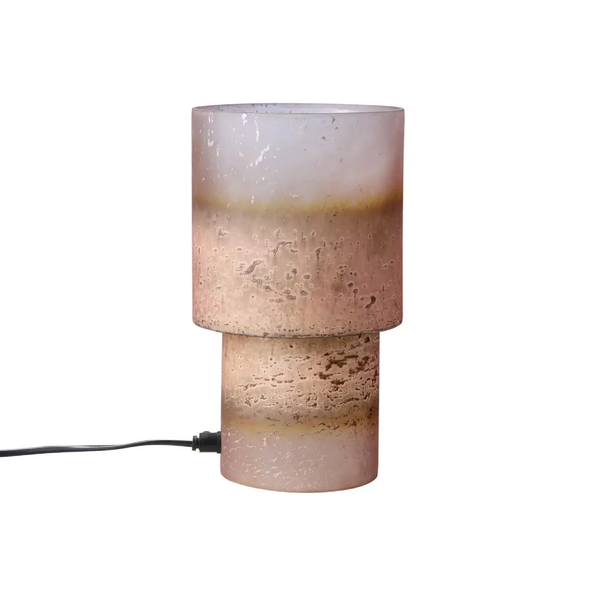 Affari of Sweden, Bordslampa i glas Eldor Rosa H35 cm