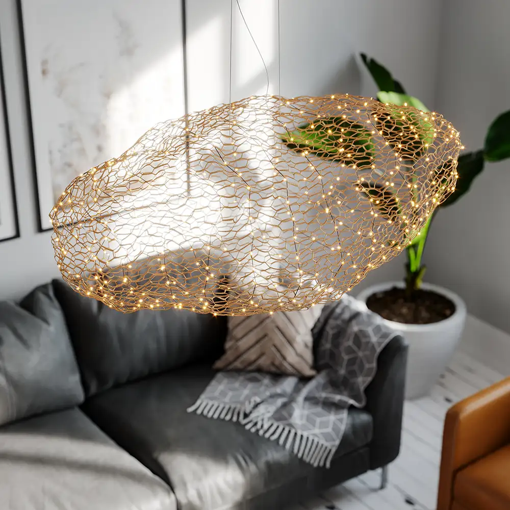 Hayden Taklampa L115cm Guld