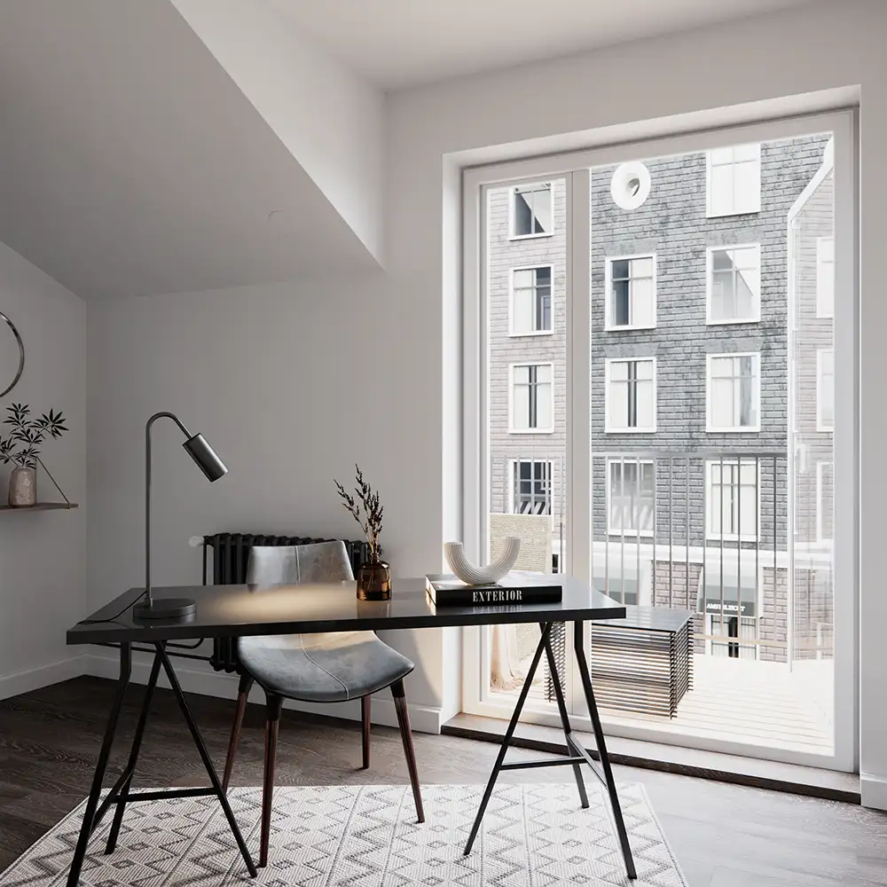 Curve Bordslampa Matt svart