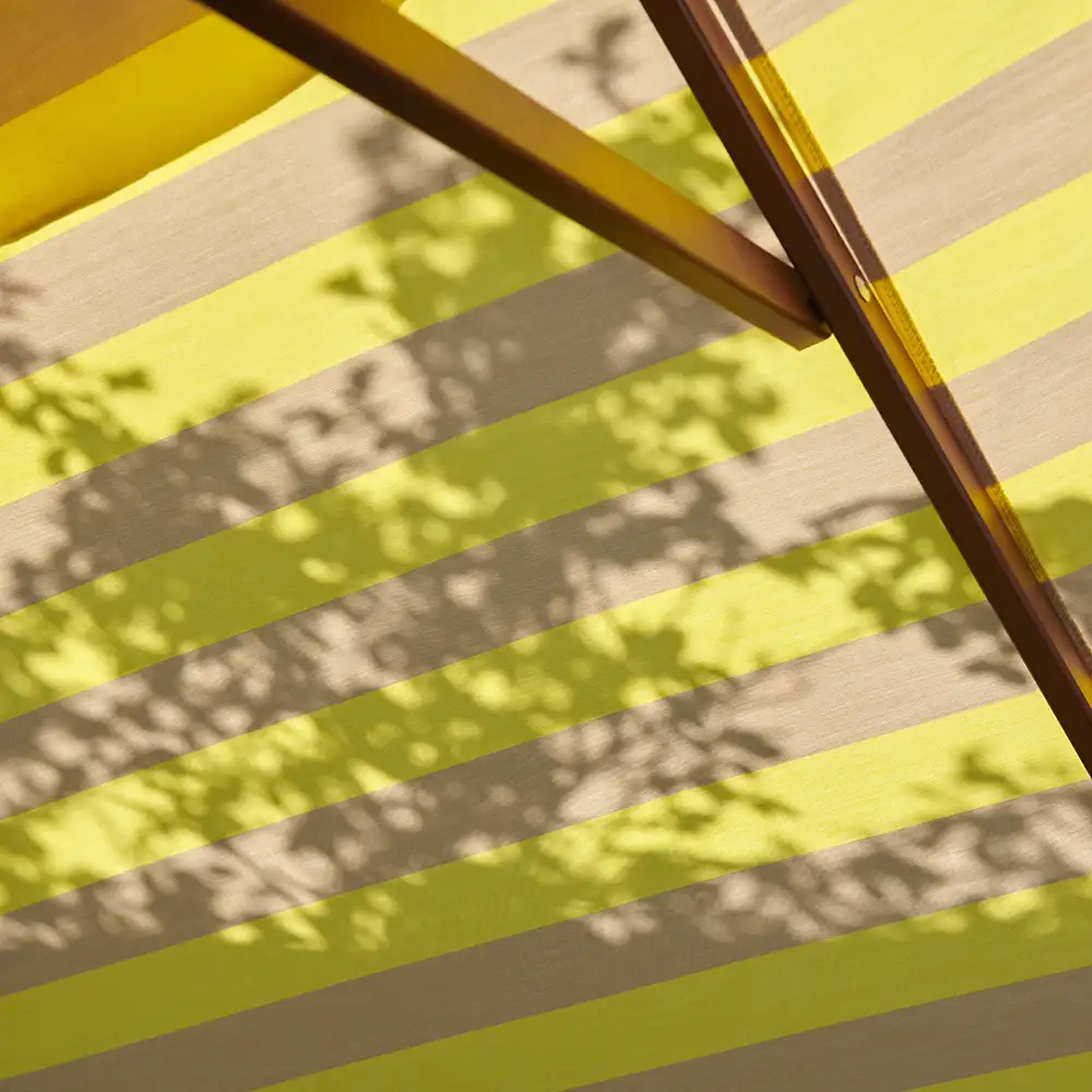 Messina Parasoll Ø300 Lemon/Sand Stripe 