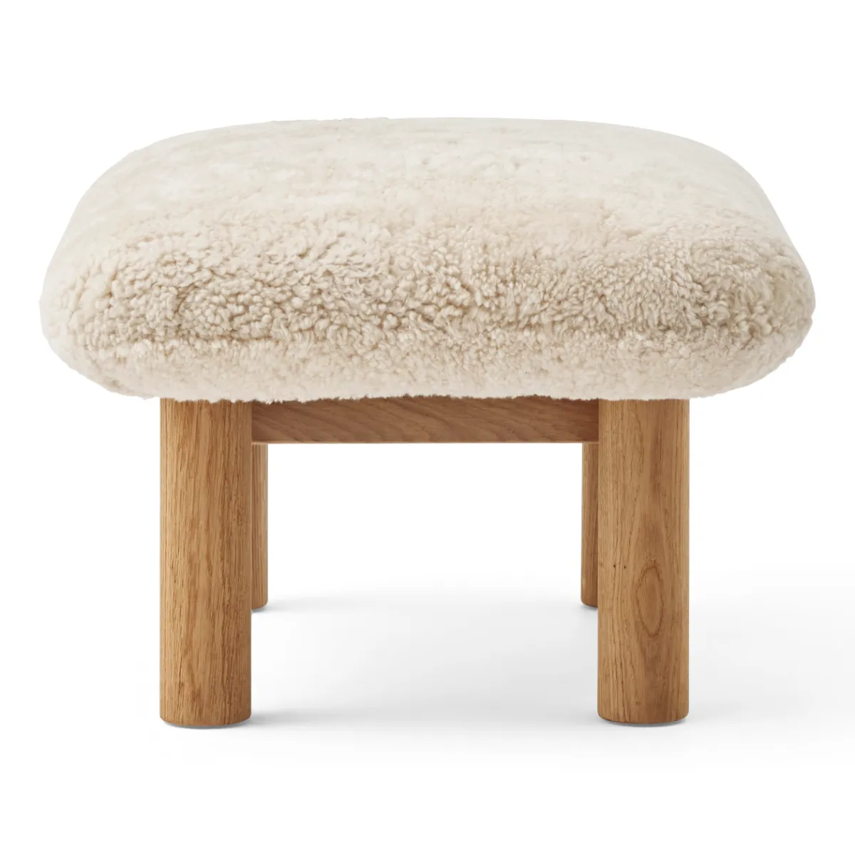 Brasilia pall helklädd fyrbent underrede massiv ek natur Sheepskin Nevotex Nature