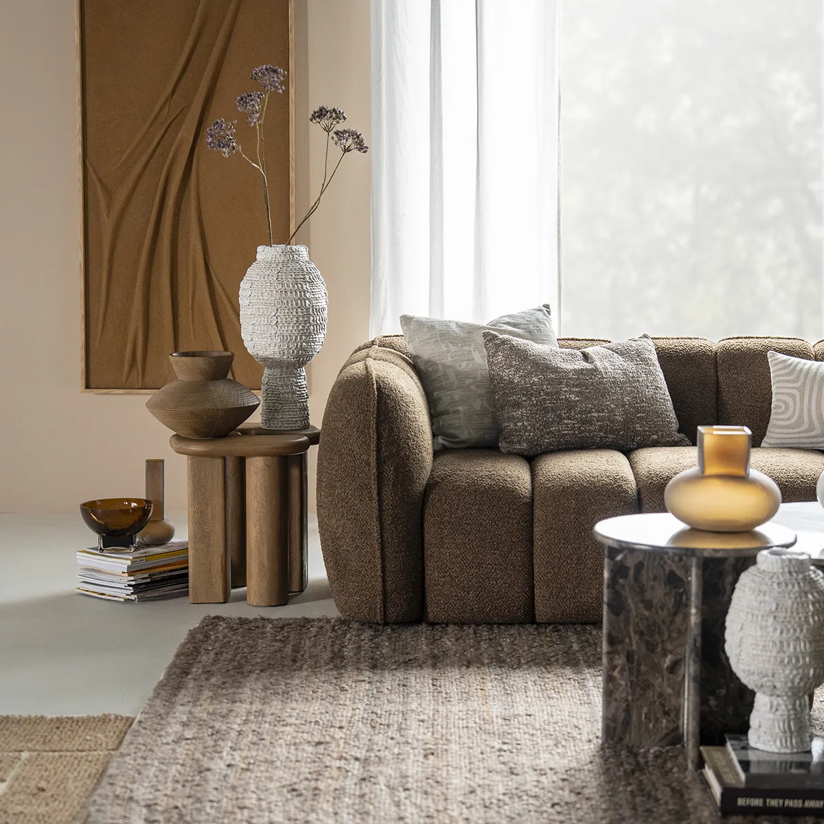 Soffa Cubetto (2,5-sits) Brown