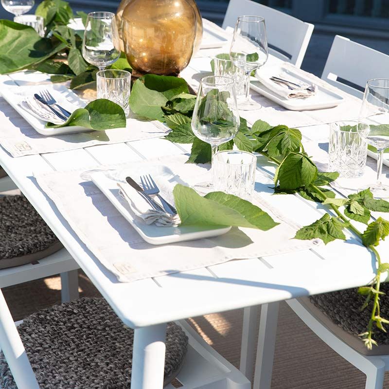 Nimes matbord 98x200 cm vit 