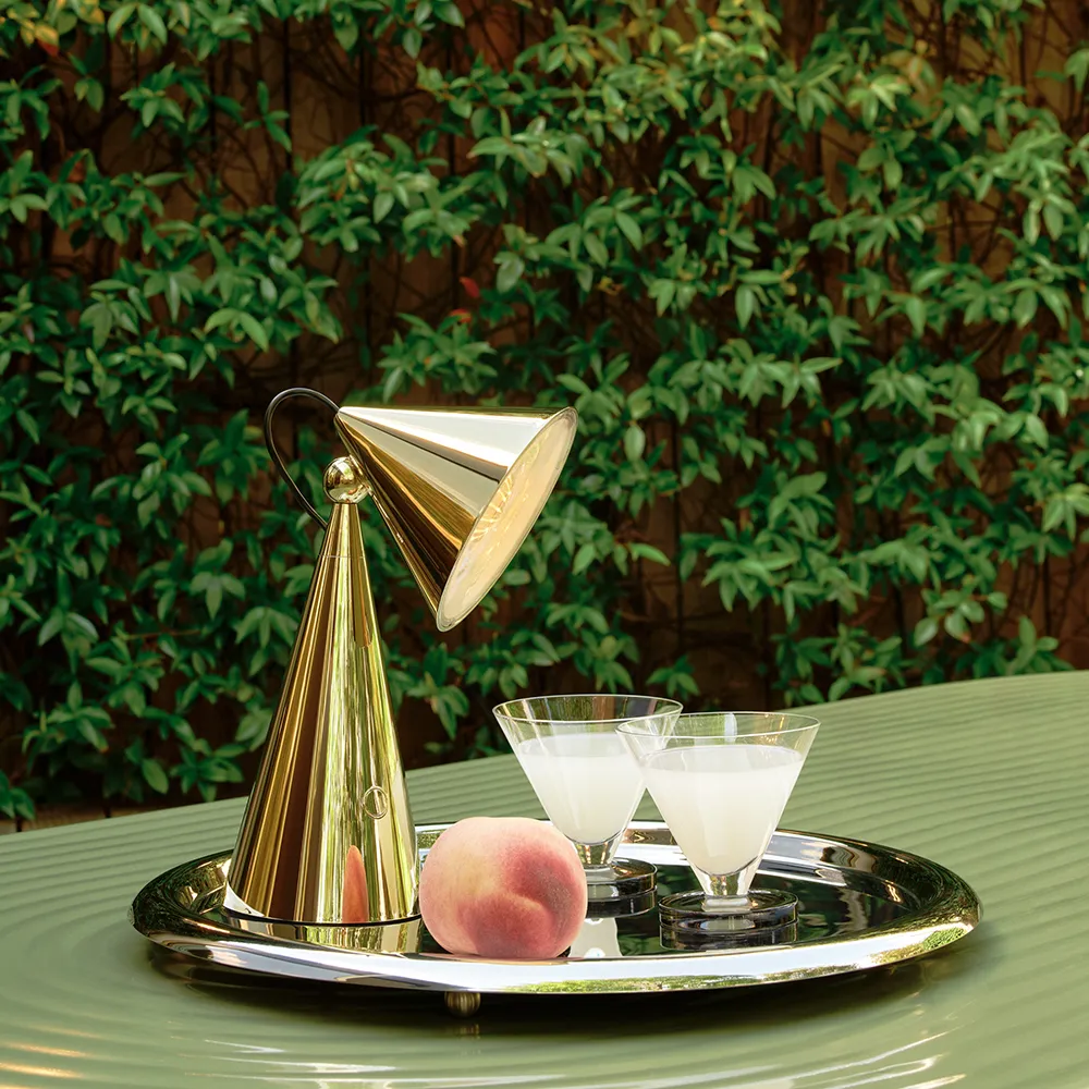 Pose Portabel lampa Gold LED