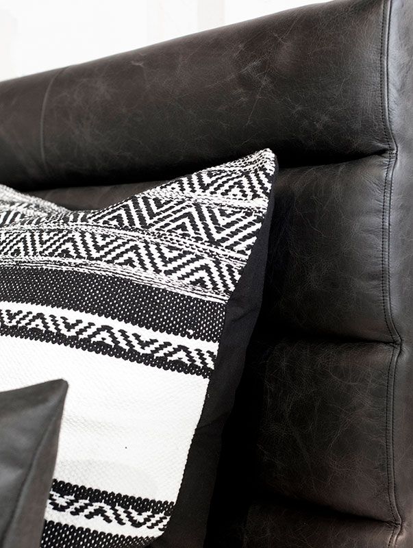 Lisbon Sänggavel 180X160 Cm Läder