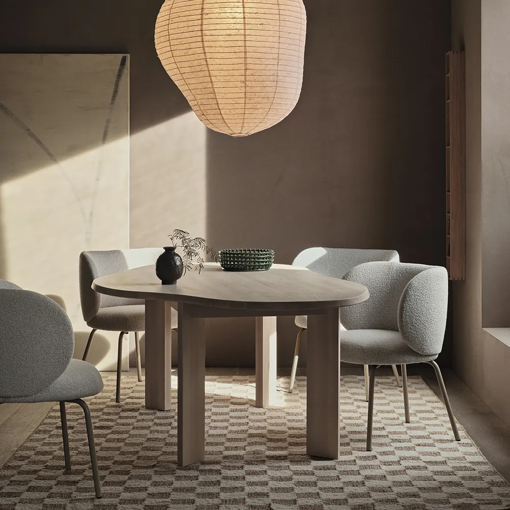 Alternativ bild 1 för Ferm Living - Tarn Dining Table - Matbord - Tarn Dining Table - 220 - White Oiled Beech - W220 x D118.5 x H73 cm