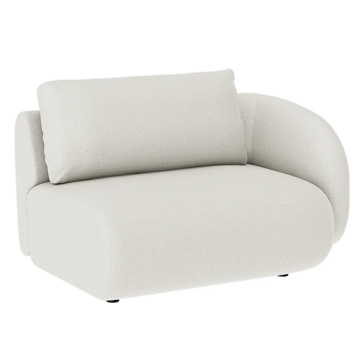 Artwood, Dixon 1,5-sits sektion höger Bouclé cream