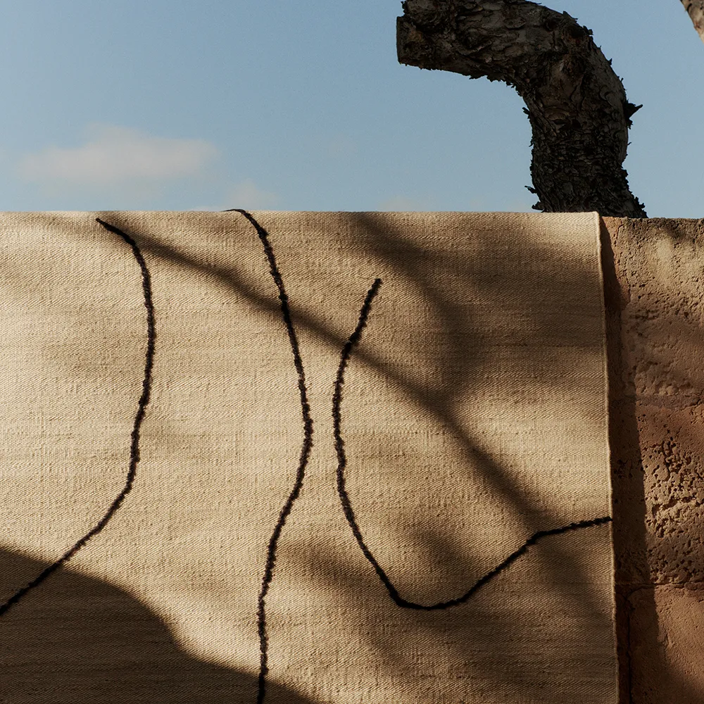 Handvävd Matta i Jute Gesso Off-White 170x240 cm