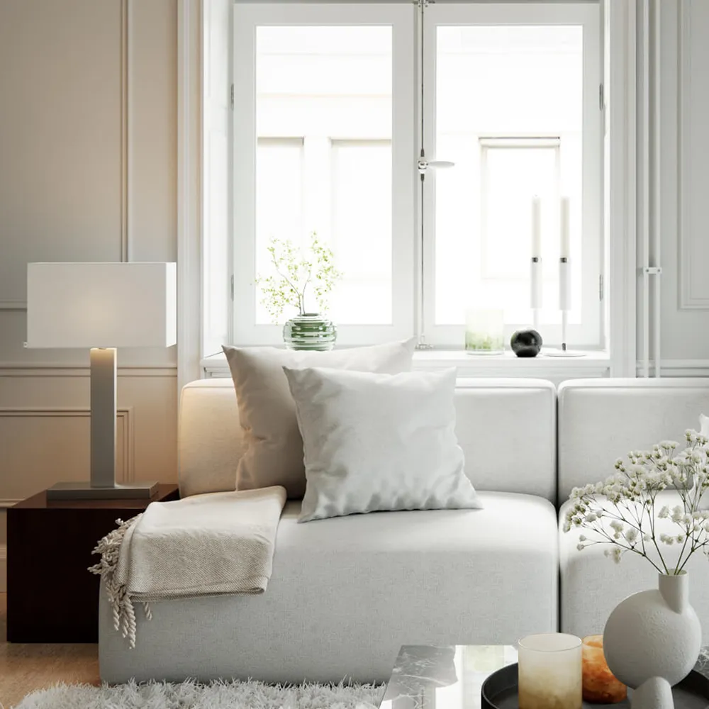 Prime Bordslampa 69 cm borstad stål