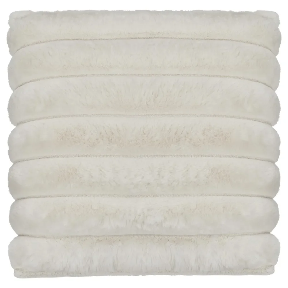 Skinnwille, Wave prydnadskudde 45x45 cm Ivory