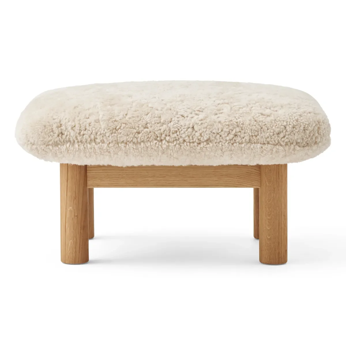 Brasilia pall helklädd fyrbent underrede massiv ek natur Sheepskin Nevotex Nature