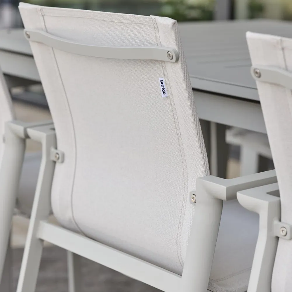 Delia stablestol Ljusgrå/Textilene