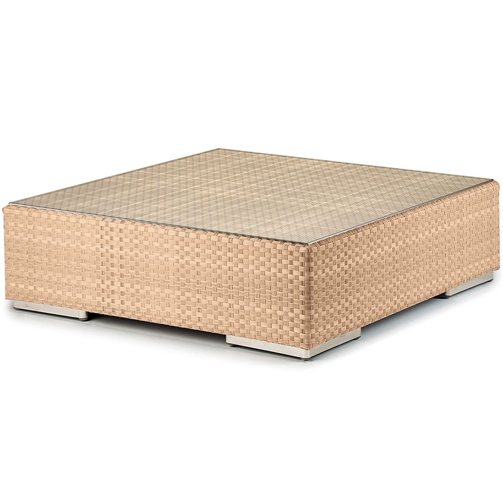 dedon, lounge soffbord 110 cm bleach