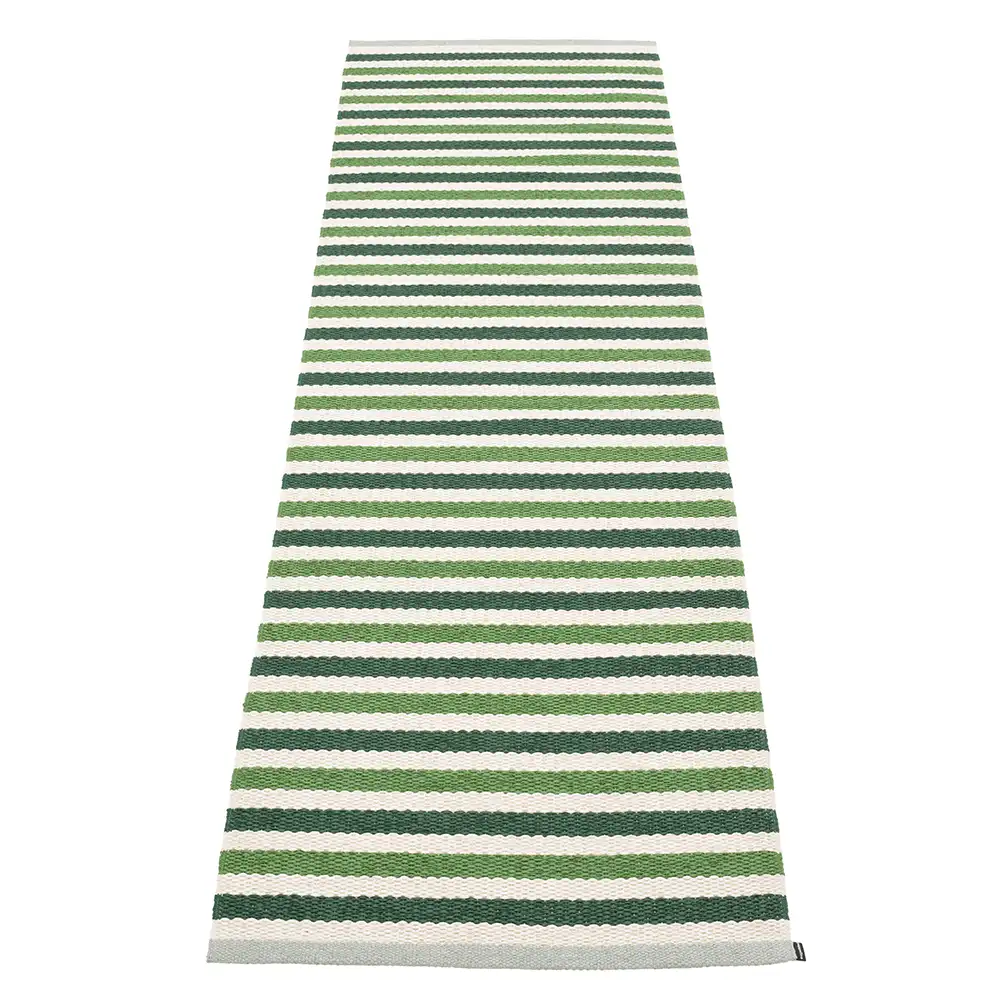 Teo Matta 70×240 cm Dark Green/Grass Green/Vanilla