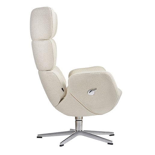 Turtle snurrfåtölj tyg C alu base