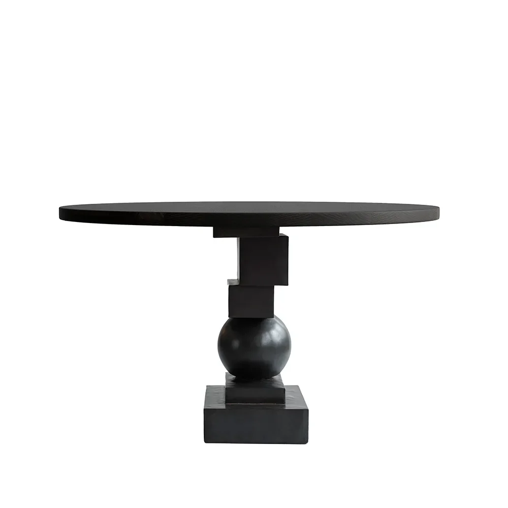 Artist Matbord Ø120 - Coffee Black Oak