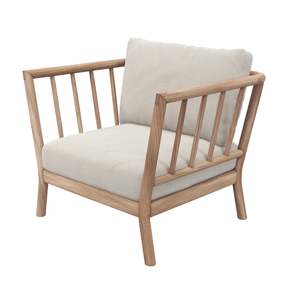 skagerak, tradition fåtölj light sand / teak