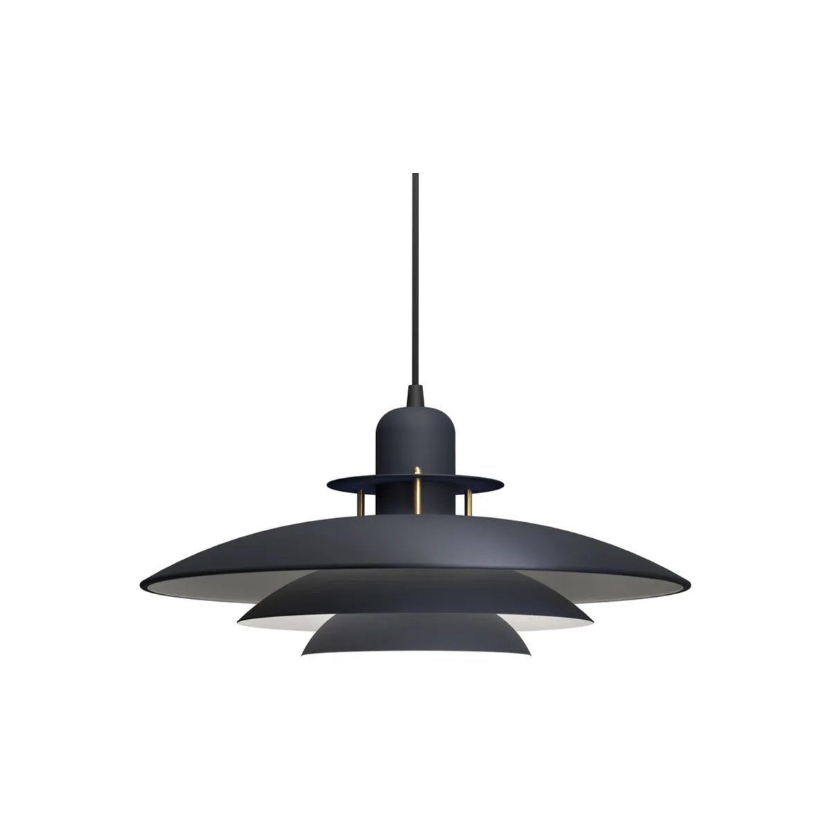 Primus I takpendel Ø43xH20 cm metall mörk denim/mässing