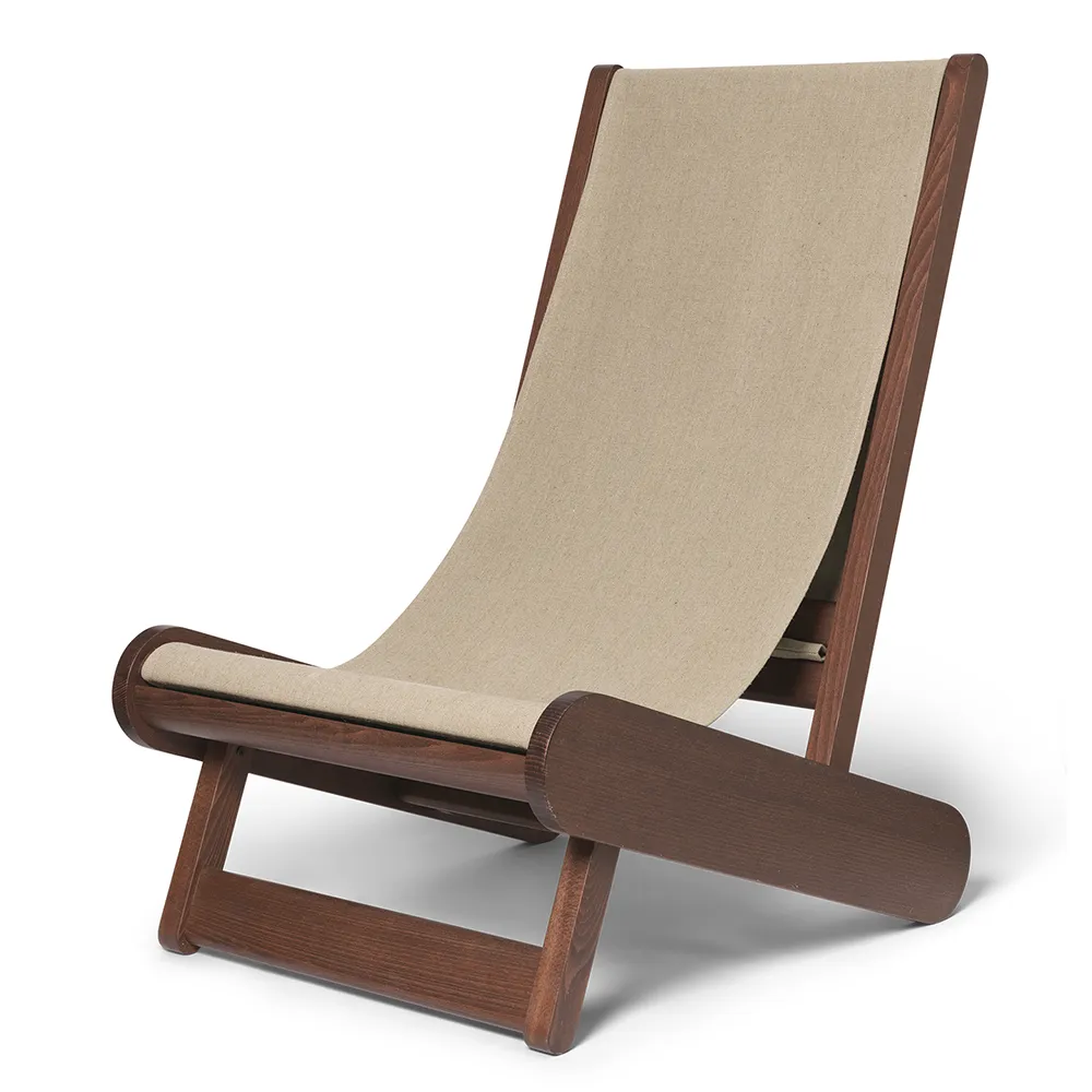 Hemi Lounge Stol - Dark Stained/Natural