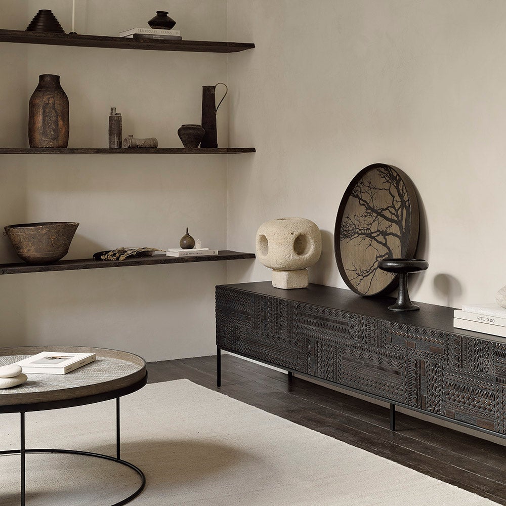 Tree bricka Ø61 cm svart