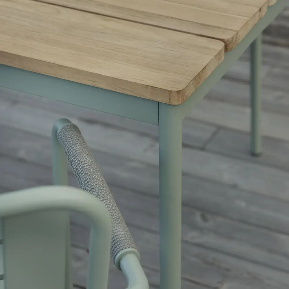 Nox matbord 90x240 cm grönt/teak 