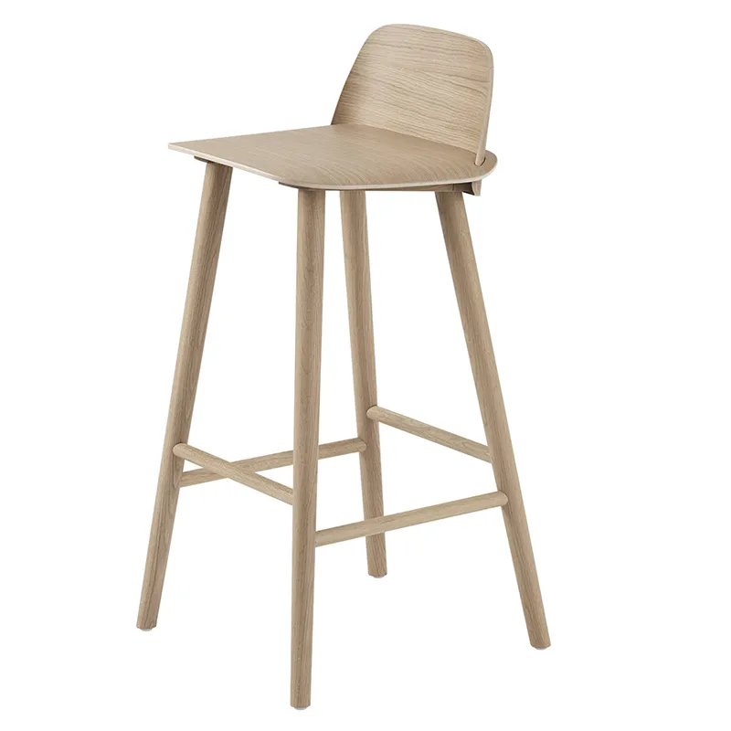 muuto, nerd barstol 75 cm - oak