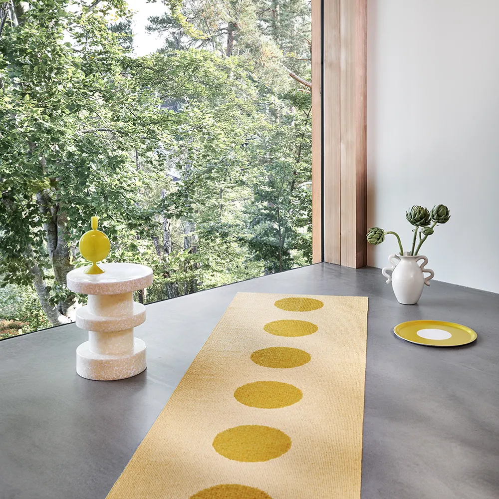 Vera Pop matta Mustard/Pale Yellow 70 x 120cm