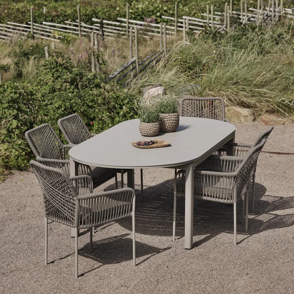 Lomma matbord 110x220-280 cm elipse Khaki