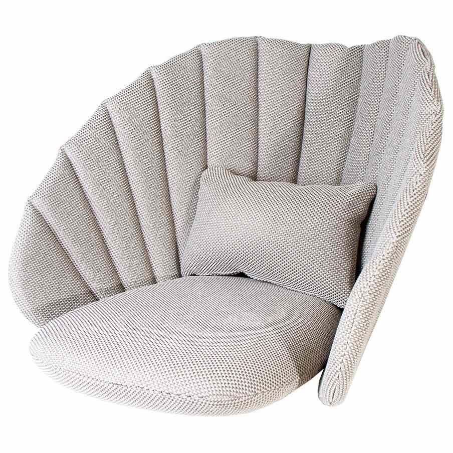 Cane-line, Peacock Loungefåtölj Dynset ljusgrå