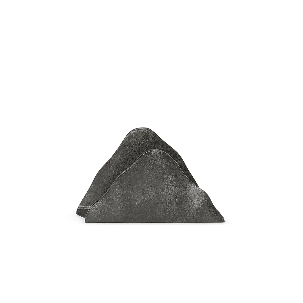 Produktfoto för Ferm Living - Yama holder - Behållare - Blackened Aluminium - W: 16.5 x H: 9.5 x D: 4.9 cm
