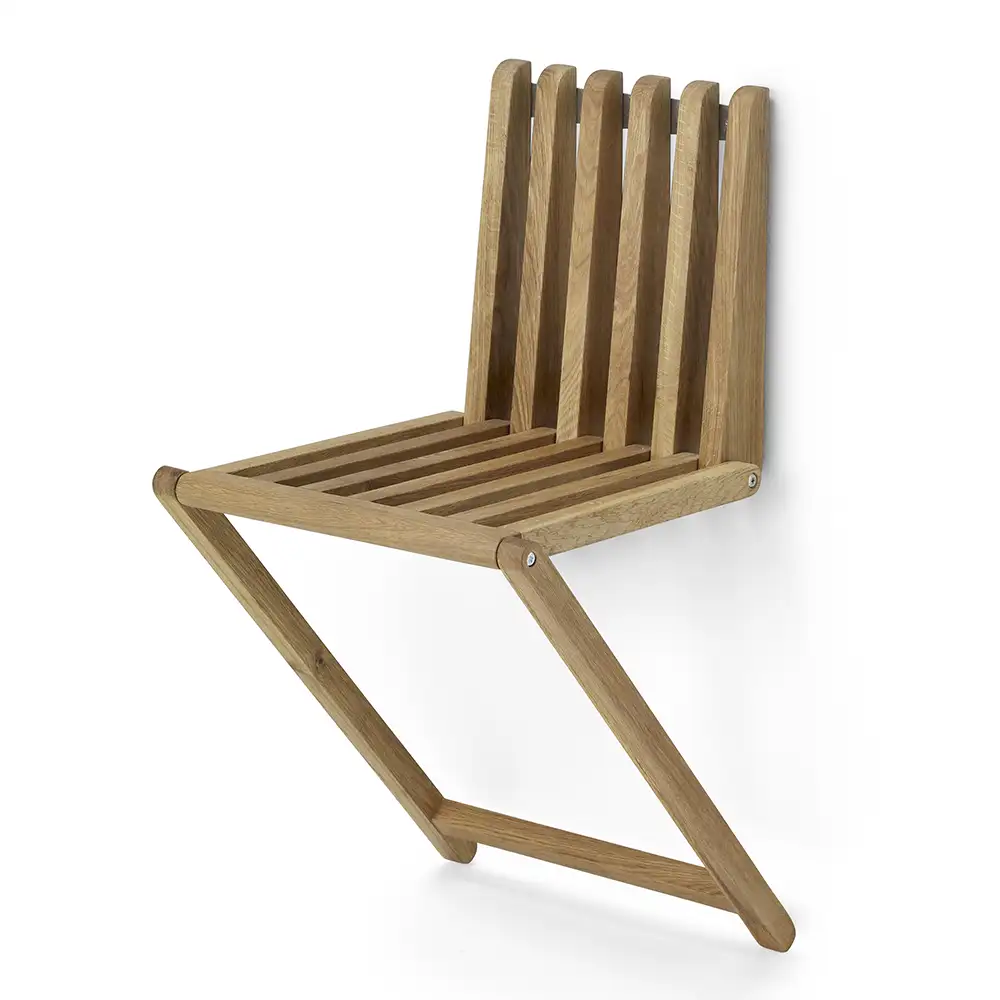 Zitti Fällbar väggpall ek 