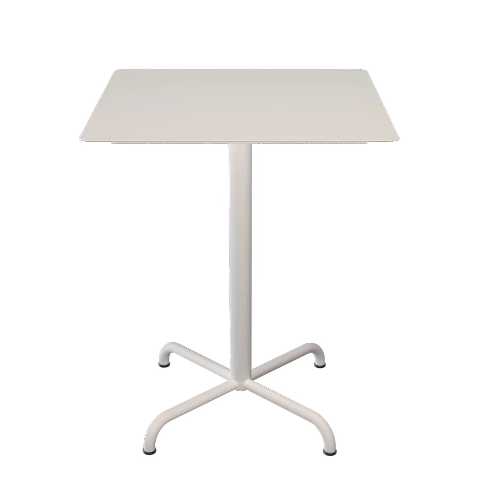 houe, pico café bord 60x60 cm, bas 4 ben muted white