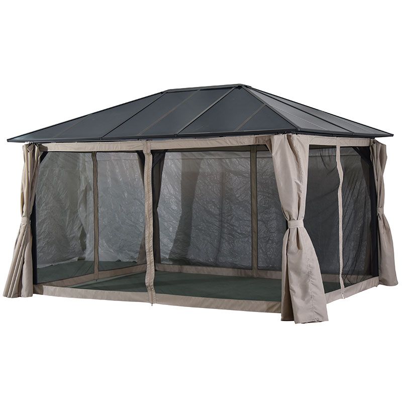 Brafab, Scopello paviljong 300x400 cm  cm antracit/beige