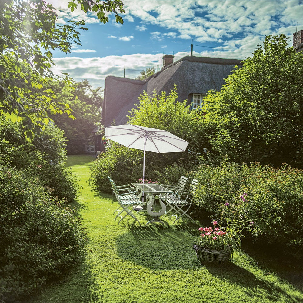 Alu-smart parasoll 200 cm kat.5 611 sandstone 