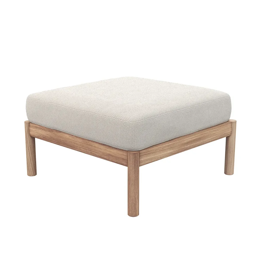 skagerak, tradition fotpall light sand/teak