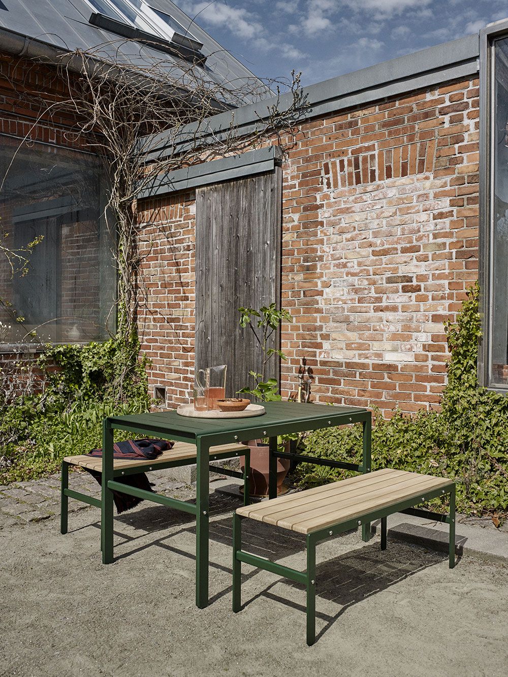 Reform bänk 110 cm Skogsgrön